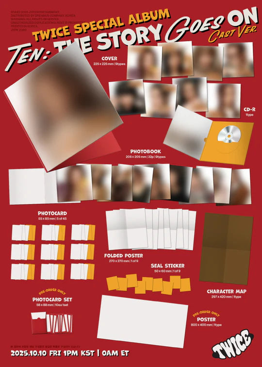 [PRE-ORDEN] TWICE - TEN: THE STORY GOES ON CAST VERSION