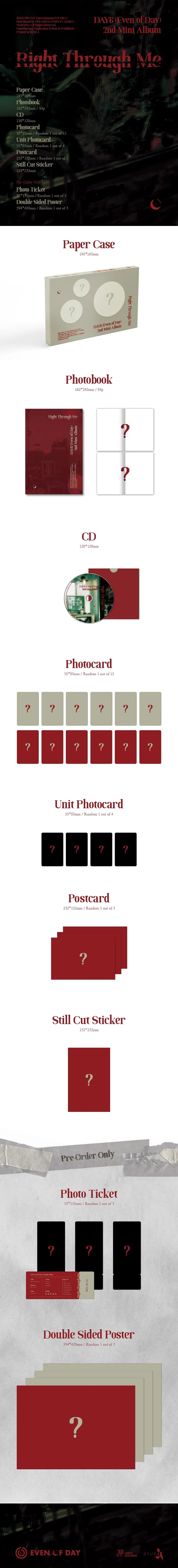 DAY6 (EVEN OF DAY) - RIGHT THROUGH ME (2nd Mini Album)