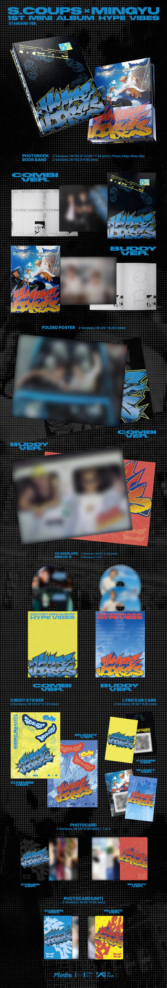 [PRE-ORDEN] S.COUPS X MINGYU (SEVENTEEN) - HYPE VIBES (1st Mini Album)