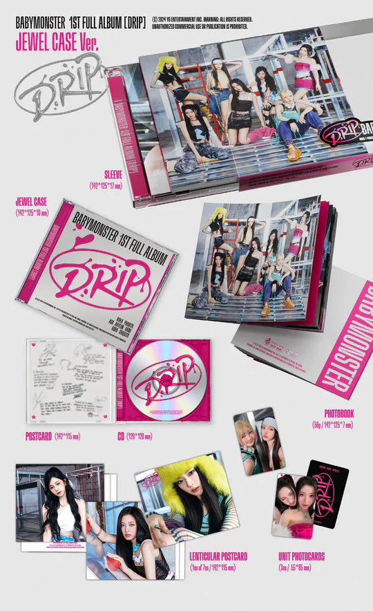 BABYMONSTER - DRIP (1st FULL Album) JEWEL CASE