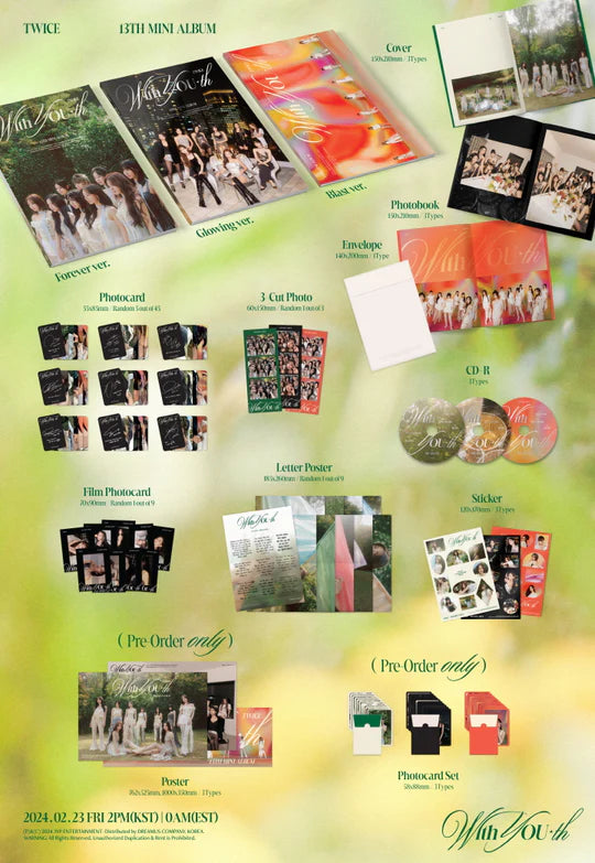 TWICE - WITH YOU-TH (13th Mini Album)