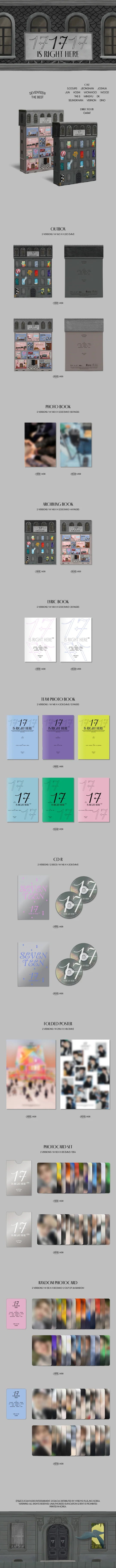 SEVENTEEN - 17 IS RIGHT HERE (SEVENTEEN The Best Album) Target exclusive