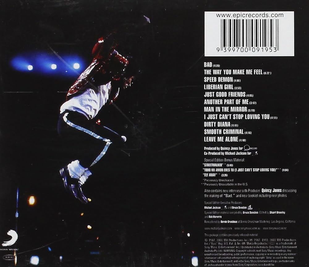 MICHAEL JACKSON - Bad CD Special Edition