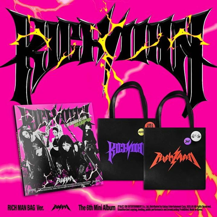 AESPA - RICH MAN (6th Mini Album) RICH MAN BAG