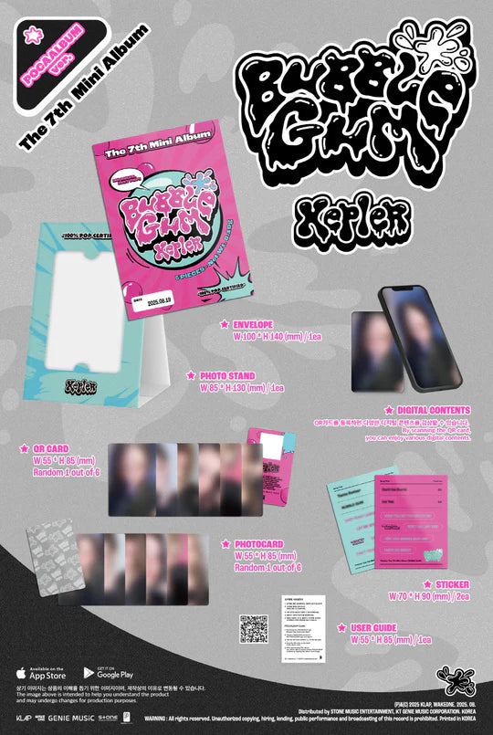 KEP1ER - BUBBLE GUM (7th Mini Album) POCAALBUM