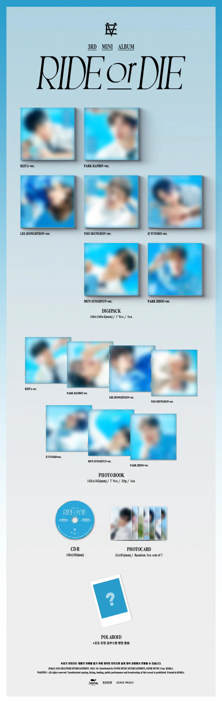 EVNNE - RIDE OR DIE (3rd Mini Album) DIGIPACK