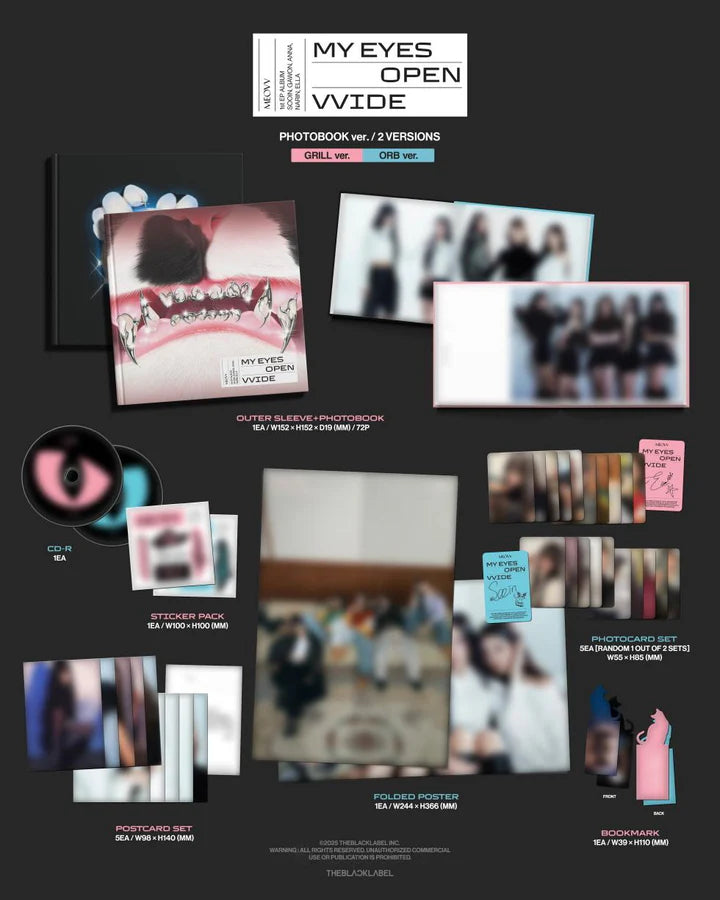 [PRE-ORDEN] MEOVV - MY EYES OPEN VVIDE (1st EP Album) PHOTOBOOK