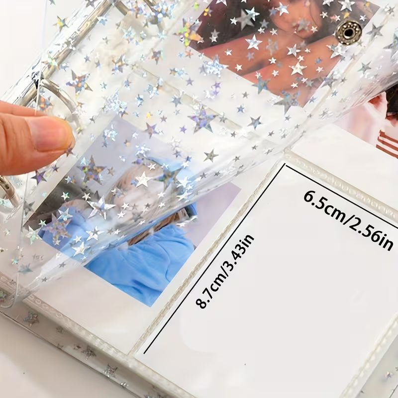 BINDER A5 - Transparente Estrellas Holo