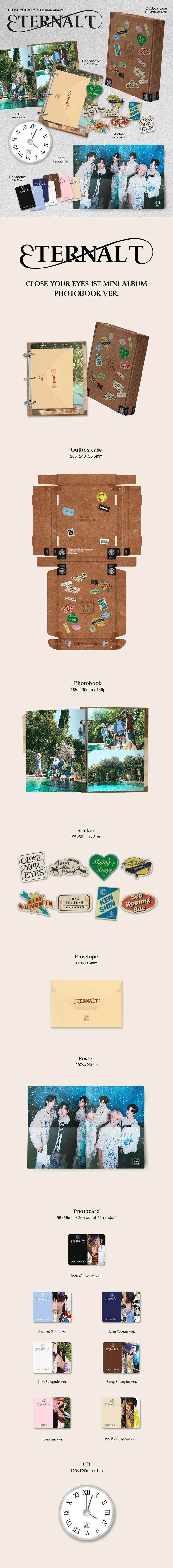 CLOSE YOUR EYES - ETERNALT (1st Mini Album) PHOTOBOOK