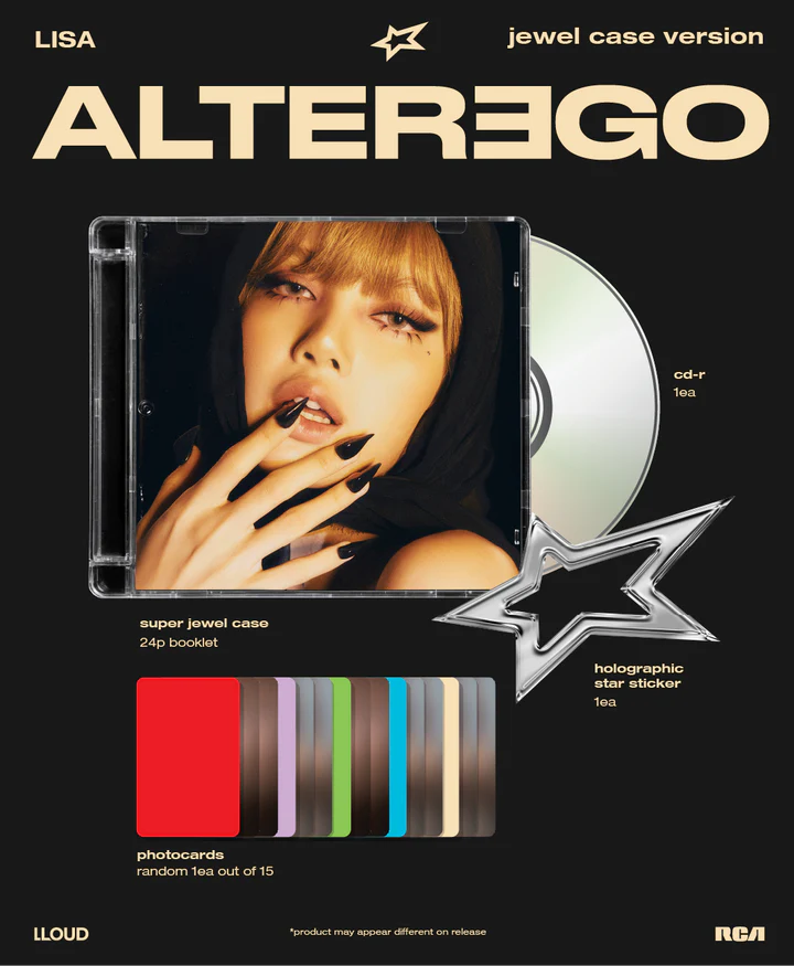 LISA (BLACKPINK) - Alter Ego JEWEL CASE AUTOGRAFIADO