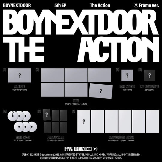 [PRE-ORDEN] BOYNEXTDOOR - The Action (5th EP Album) FRAME