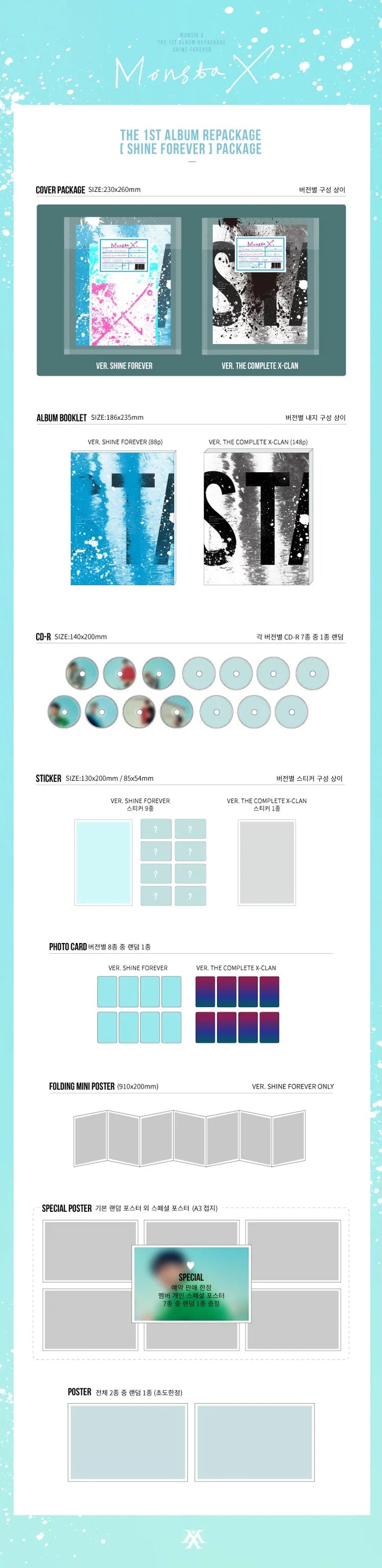 MONSTA X - Shine Forever (1st Repackage Album)