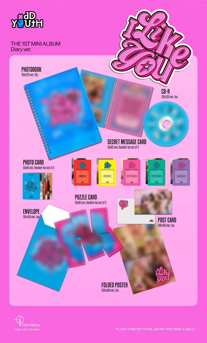 ODD YOUTH - I LIKE YOU (1st Mini Album) DIARY Version