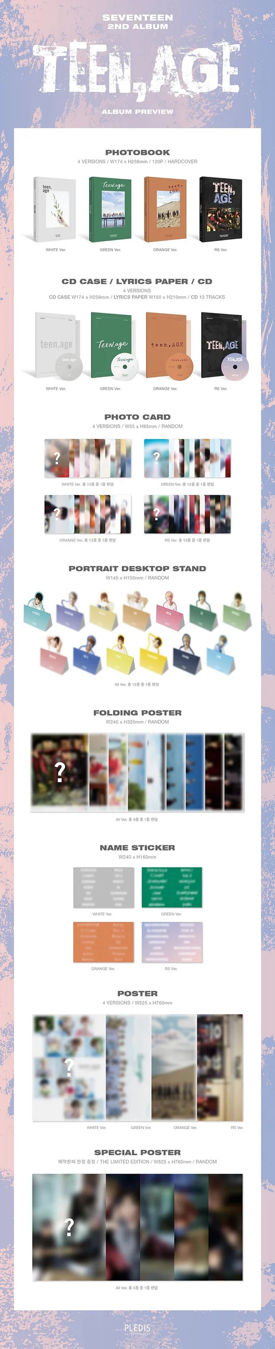 SEVENTEEN - TEEN, AGE (2nd Album)