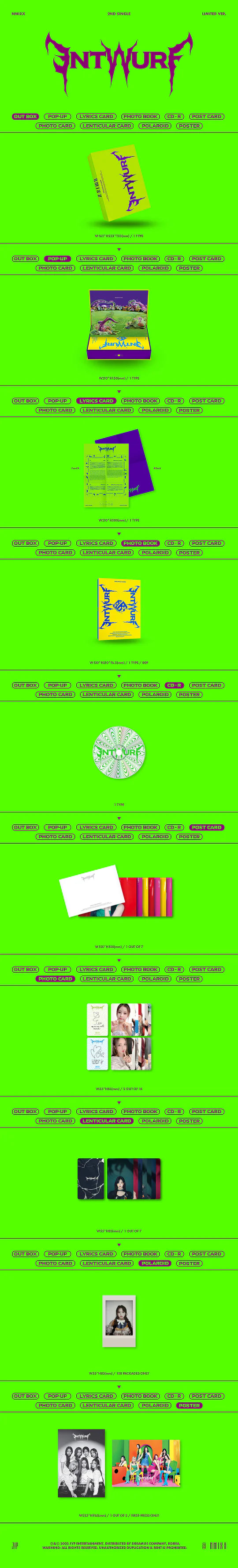 NMIXX - ENTWURF (2nd Single Album) LIMITED Edition