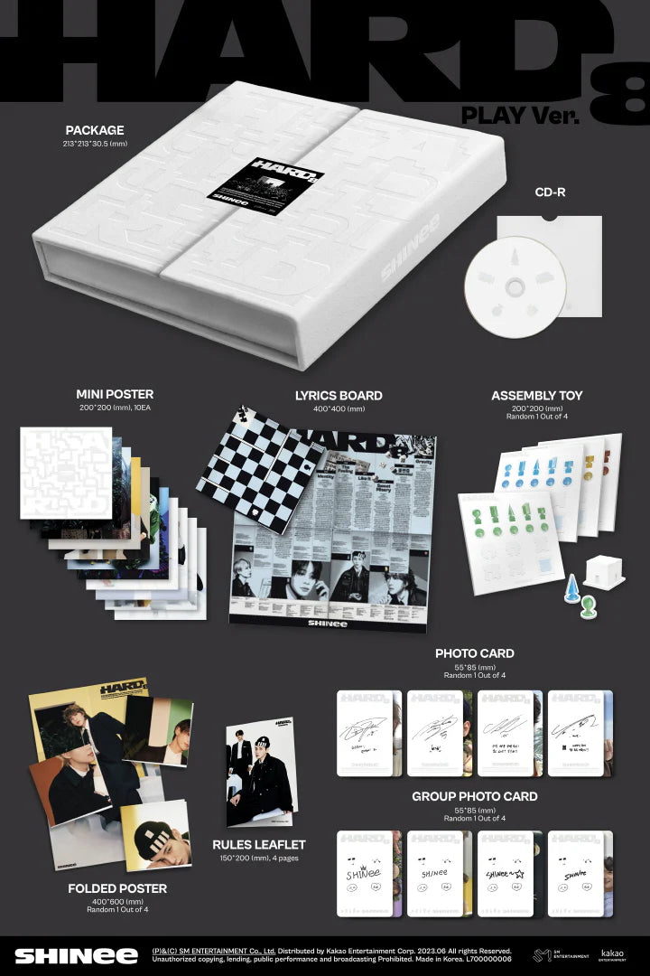 SHINEE - HARD (8th Album) PACKAGE