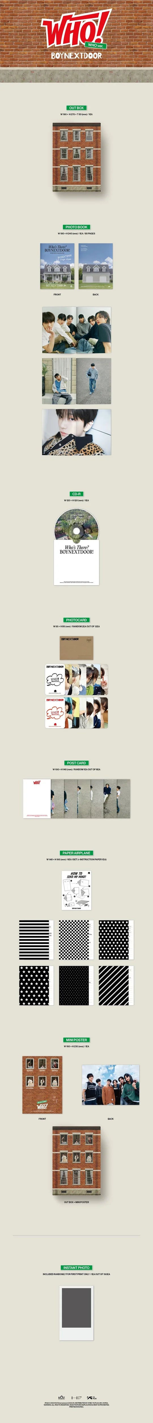 BOYNEXTDOOR - WHO! (1st single Album)