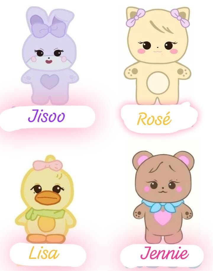 LLAVEROS BLACKPINK Plushies