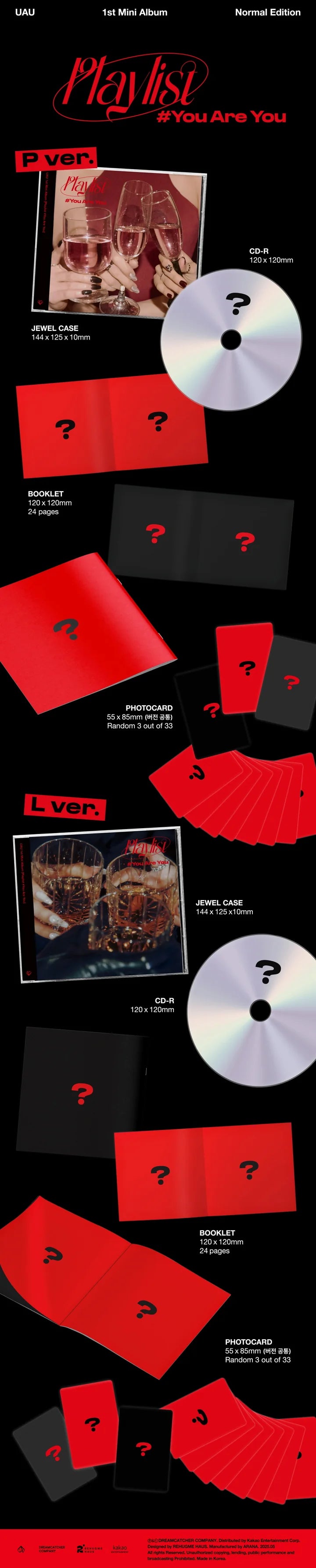 UAU (DREAMCATCHER) - PLAYLIST #YOU ARE YOU (1st Mini Album)