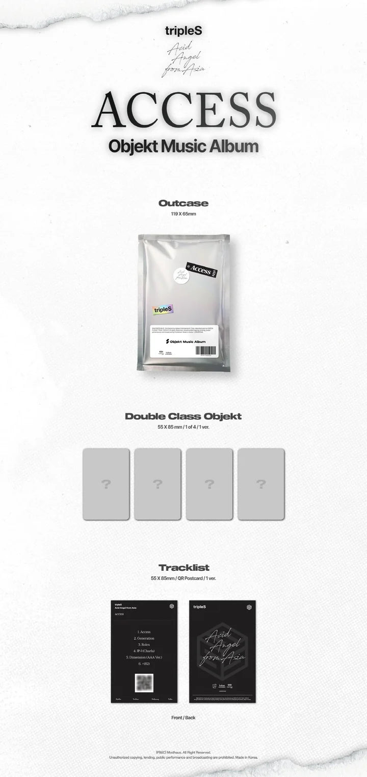 TRIPLES - ACCESS (Mini Album) OBJEKT MUSIC ALBUM
