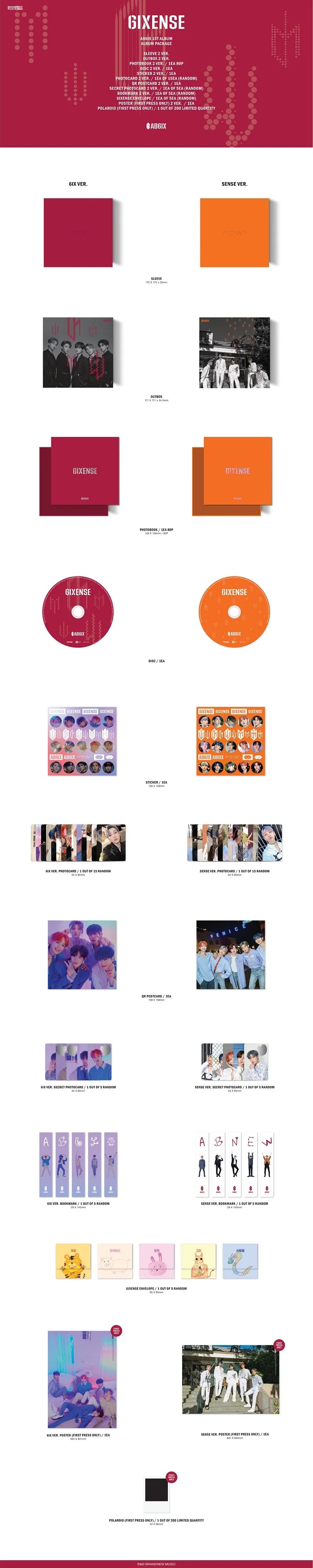 AB6IX - 6IXENSE (1st Album)