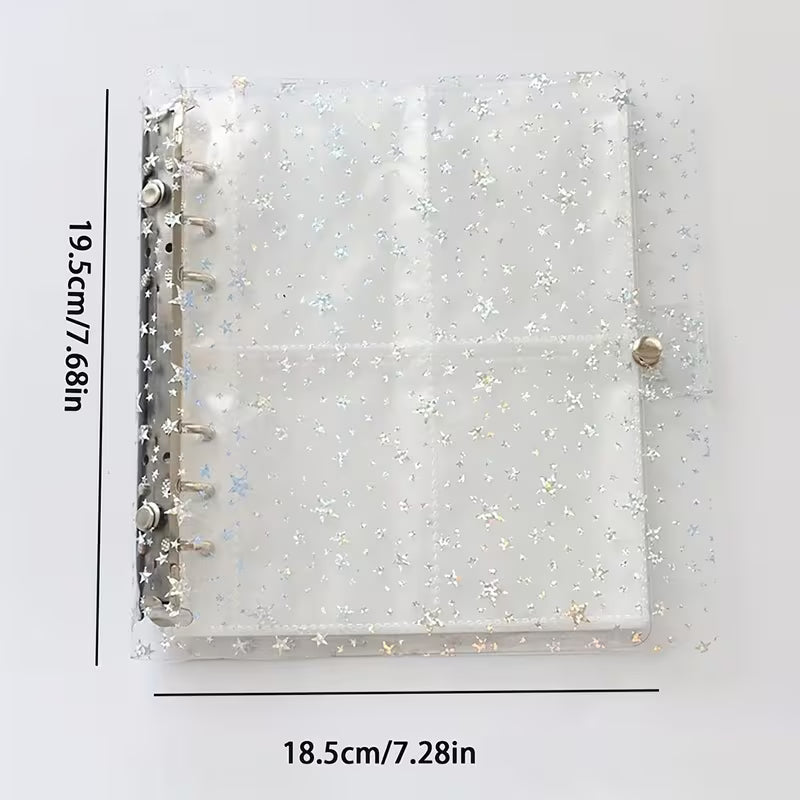 BINDER A5 - Transparente Estrellas Holo