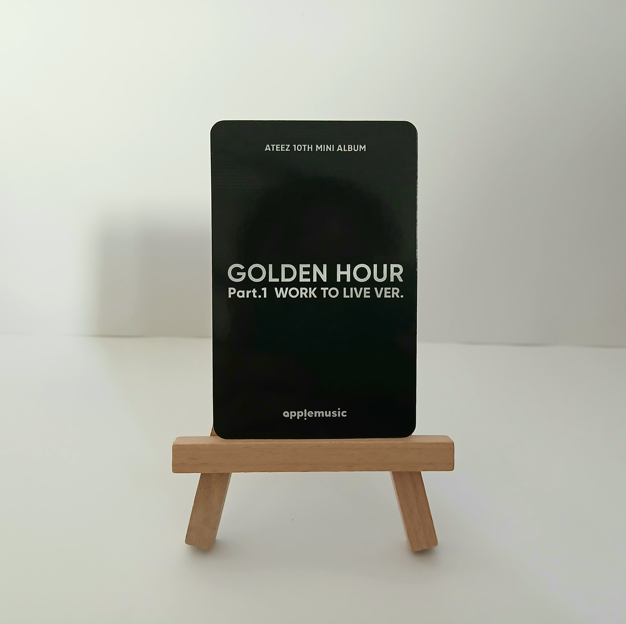 ATEEZ - Golden hour pt.1 Work to live APPLE MUSIC POB Photocards