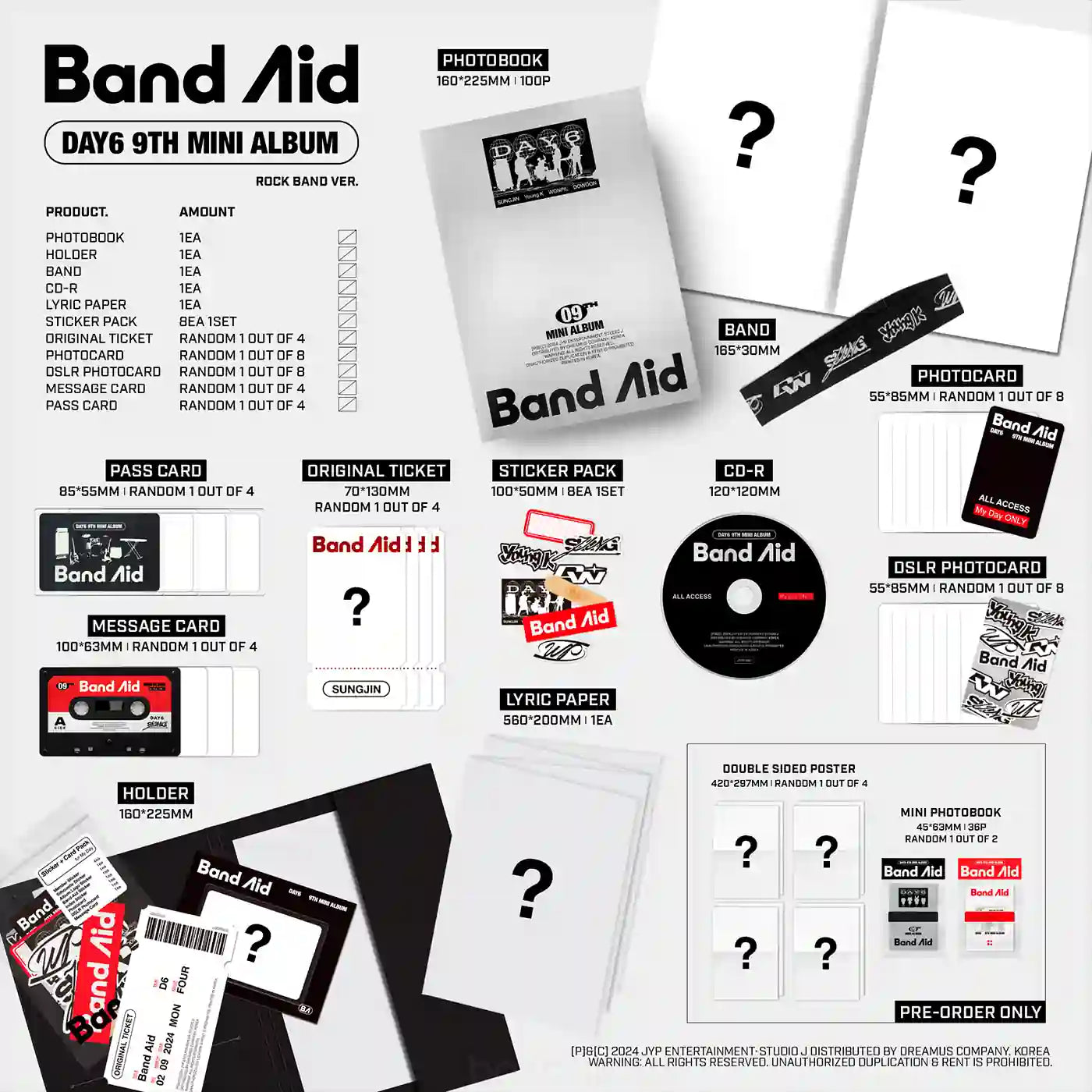 DAY6 - BAND AID (9th Mini Album)