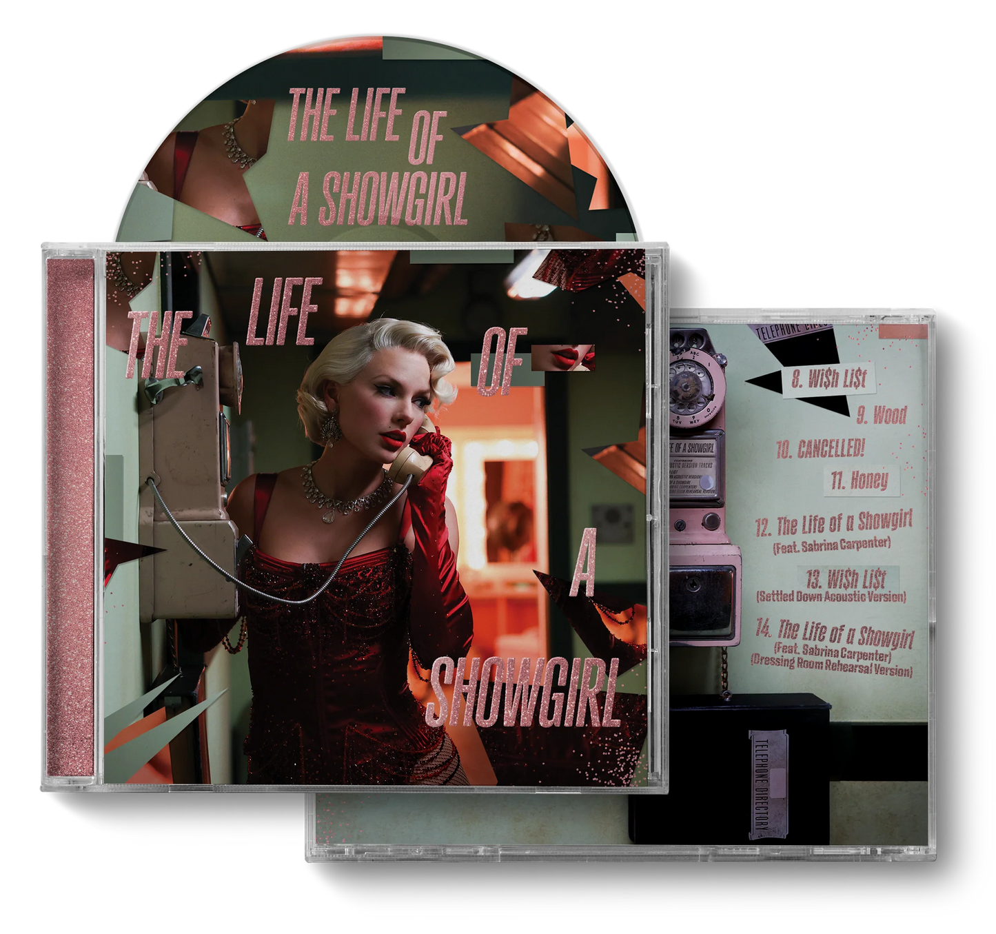 [PRE-ORDEN] TAYLOR SWIFT - The Life of a Showgirl CD LIMITADO (Dressing Room Rehearsal)