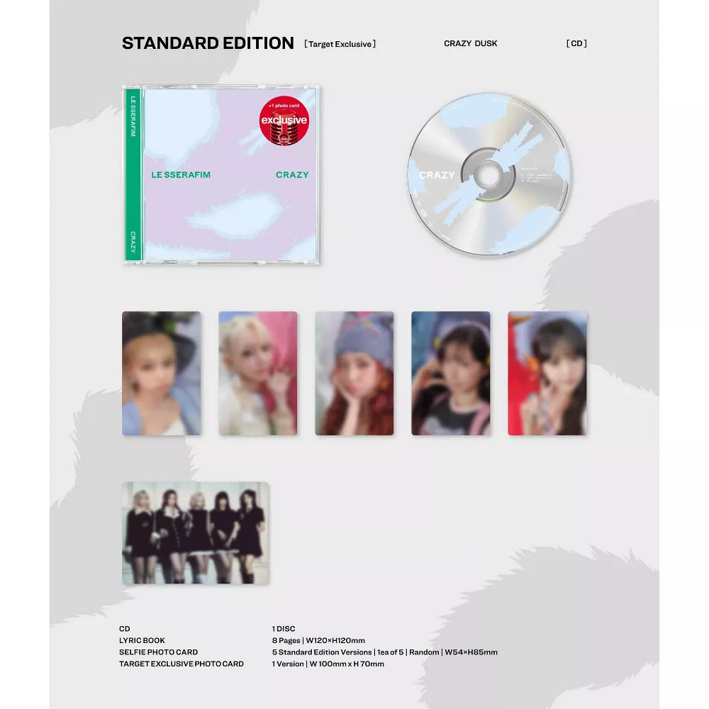 LE SSERAFIM - CRAZY (4th Mini Album) TARGET EXCLUSIVE CD