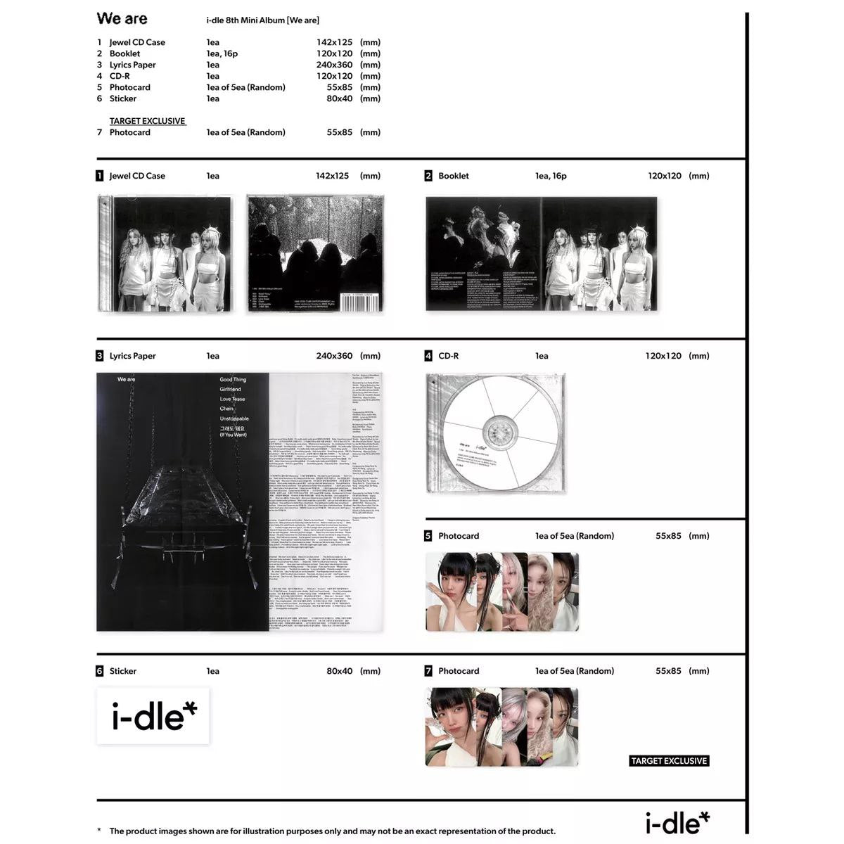 I-DLE - WE ARE (8th Mini Album) Target exclusive CD