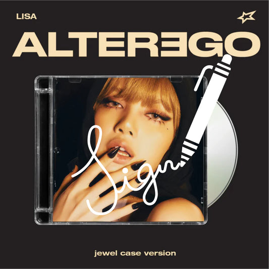 LISA (BLACKPINK) - Alter Ego JEWEL CASE AUTOGRAFIADO