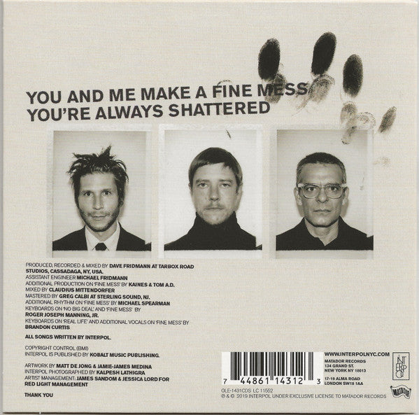 INTERPOL - A Fine Mess CD