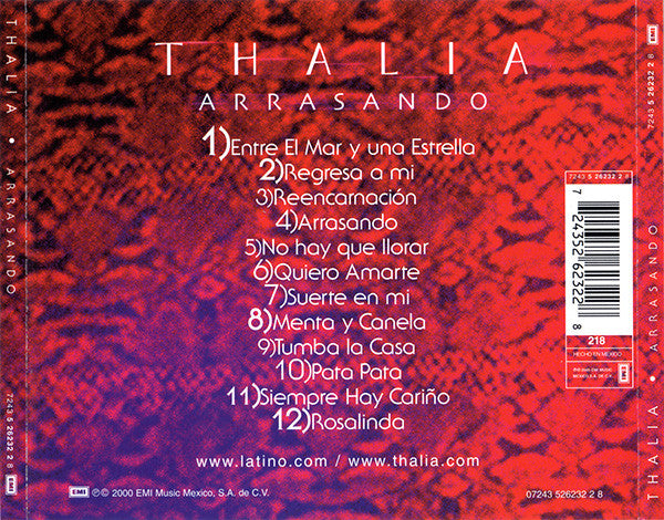 THALIA - Arrasando CD