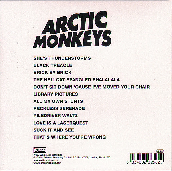 ARCTIC MONKEYS - Suck It And See CD