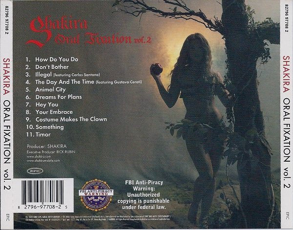 SHAKIRA - Oral Fixation Vol.2 CD