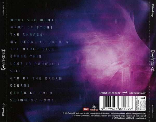 EVANESCENCE - Evanescence CD