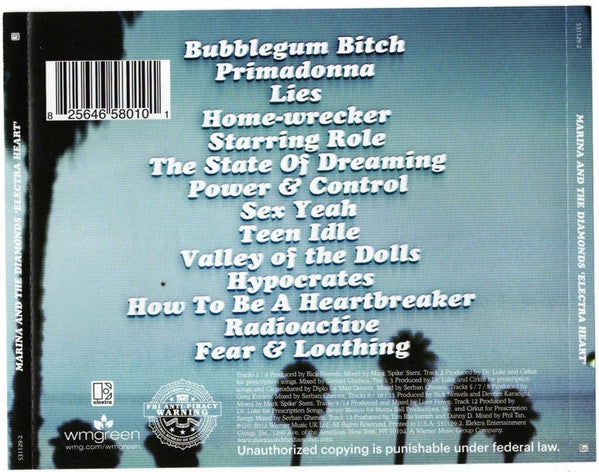MARINA AND THE DIAMONDS - Electra heart CD