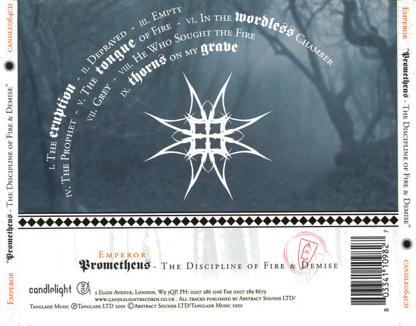EMPEROR - Prometheus - The Discipline Of Fire & Demise VINILO