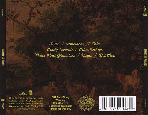 LANA DEL REY - Paradise CD