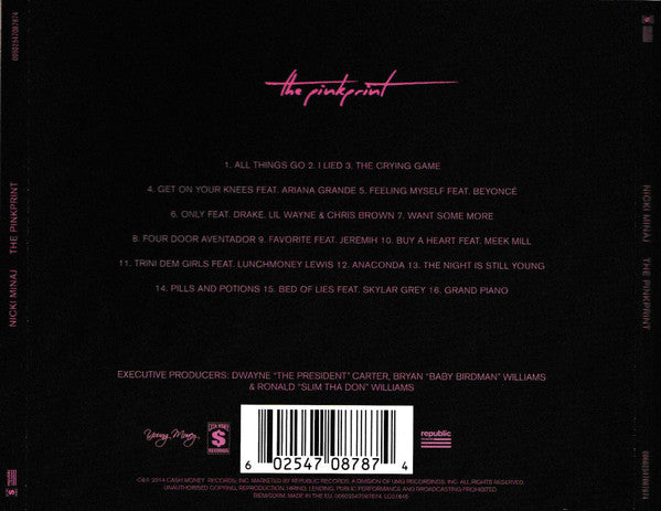 NICKI MINAJ - The Pinkprint CD