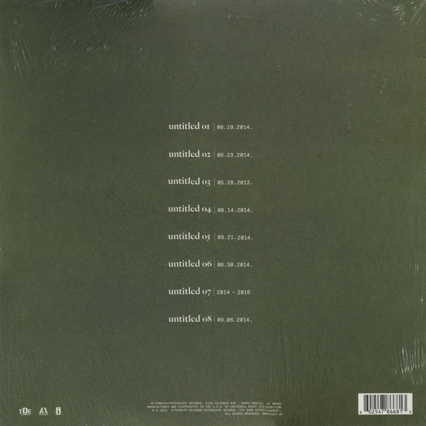 KENDRICK LAMAR - Untitled unmastered VINILO