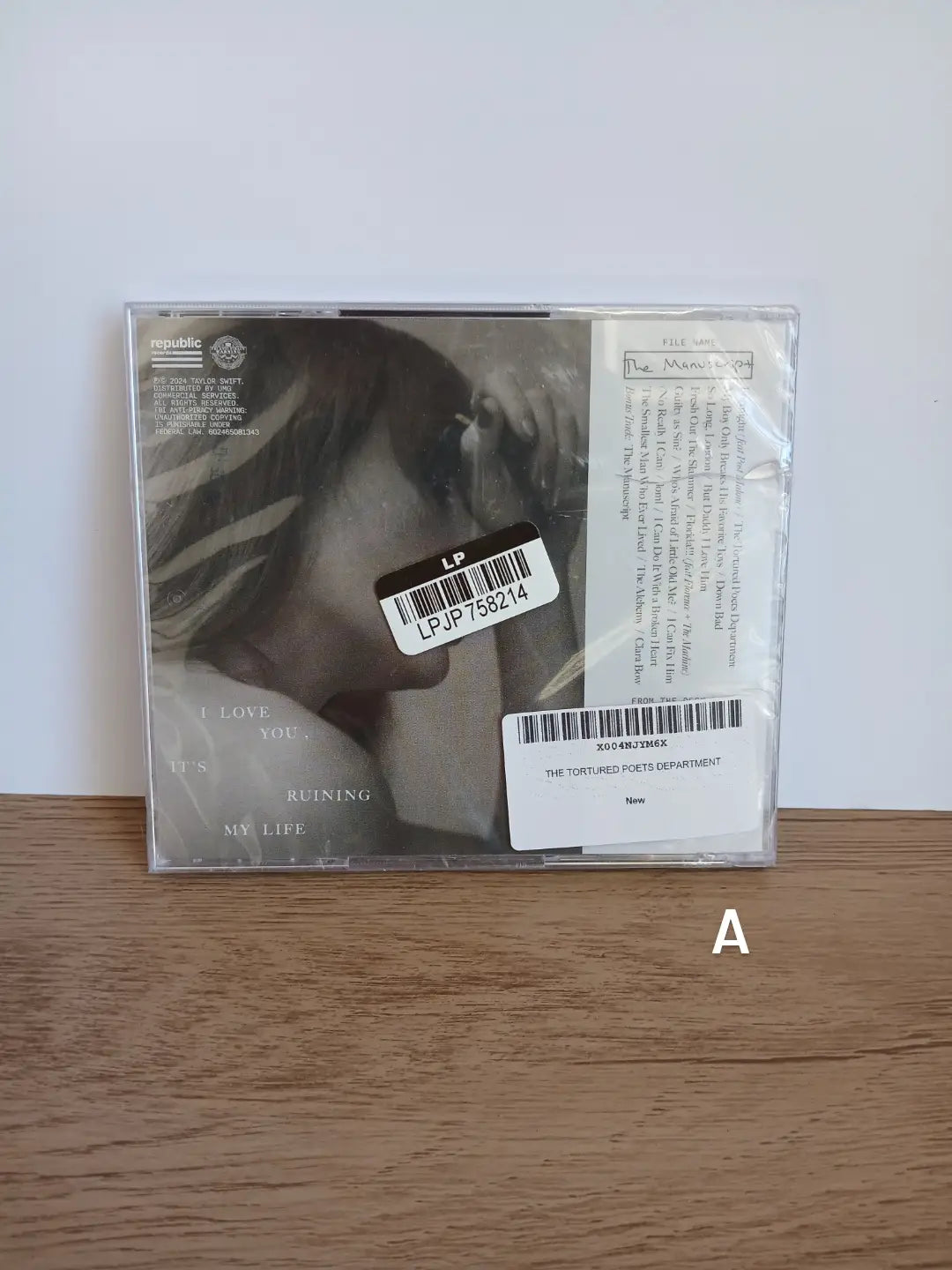 TAYLOR SWIFT - The Tortured Poets Department CD THE MANUSCRIPT