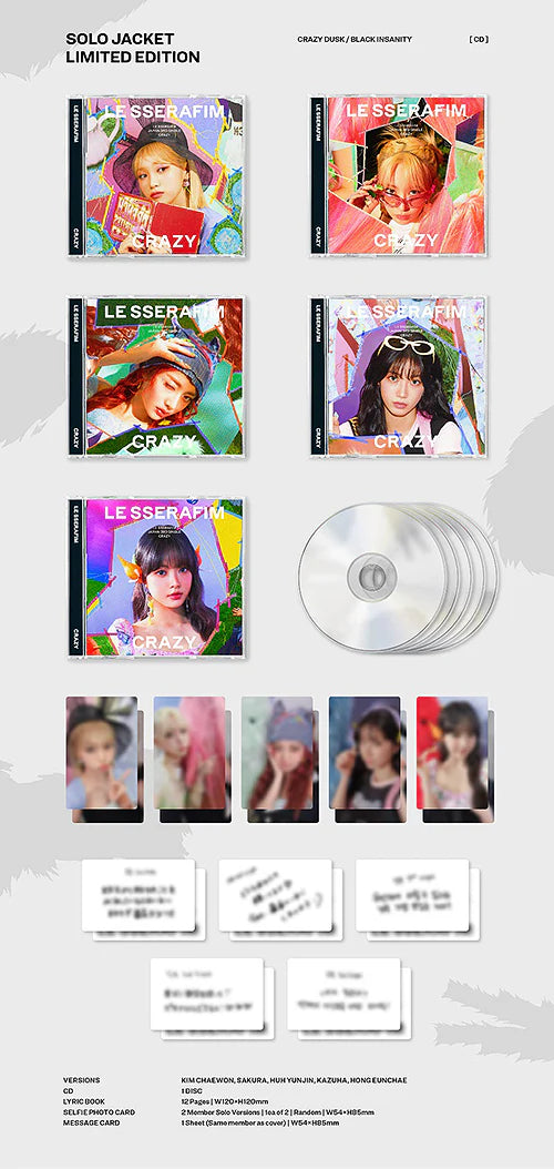 LE SSERAFIM - CRAZY (Japan Limited Edition SOLO)