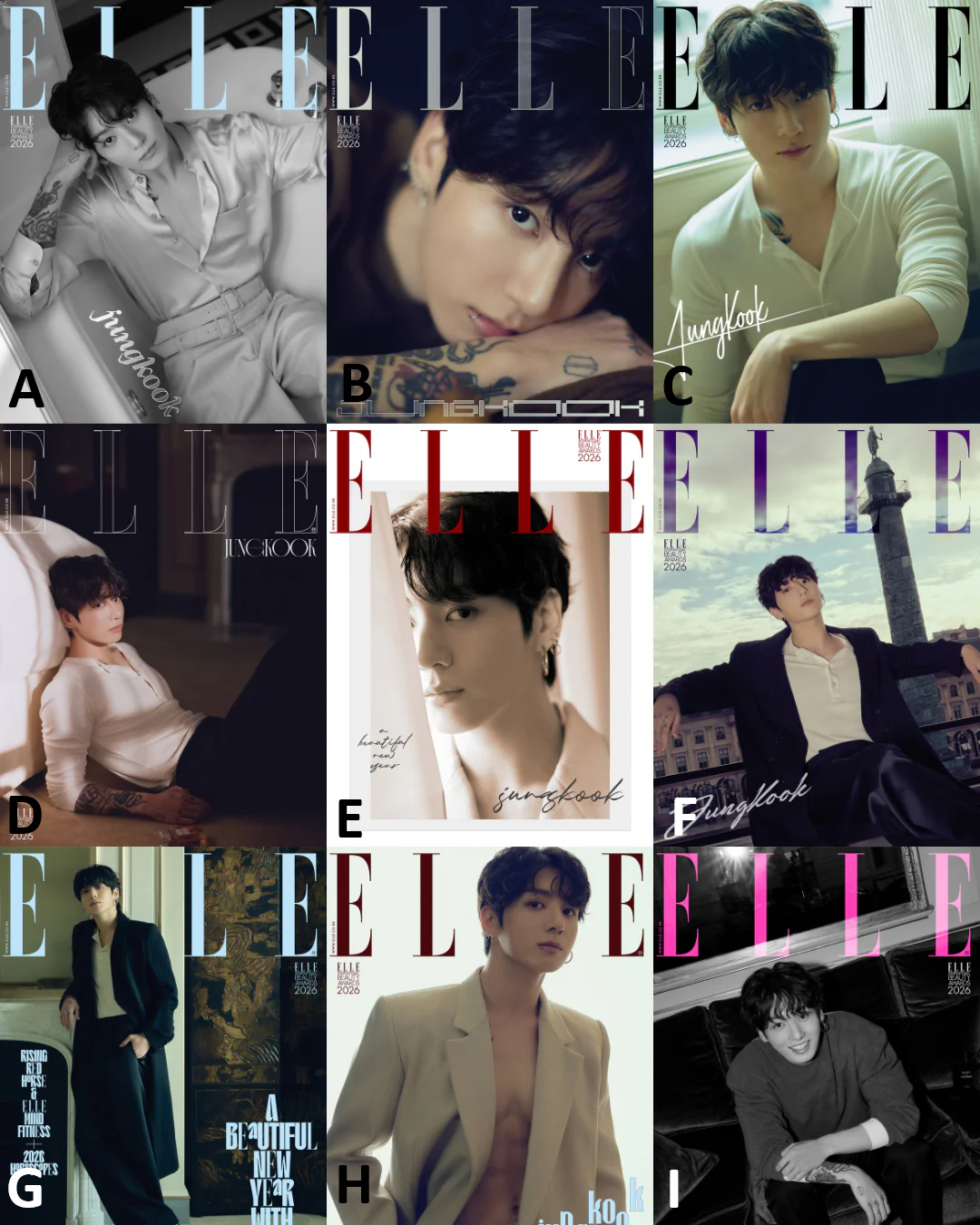 BTS Jungkook Cover ELLE Magazine Enero 2026