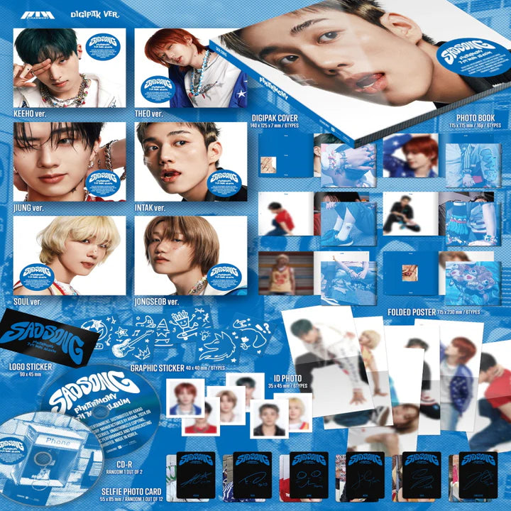 P1HARMONY - SAD SONG (7th Mini Album) DIGIPACK
