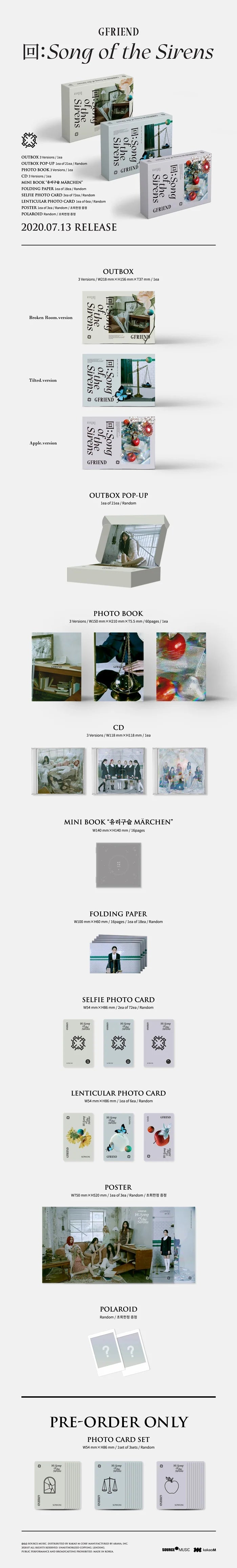 GFRIEND - 回:Song Of The Sirens (9th Mini Album)