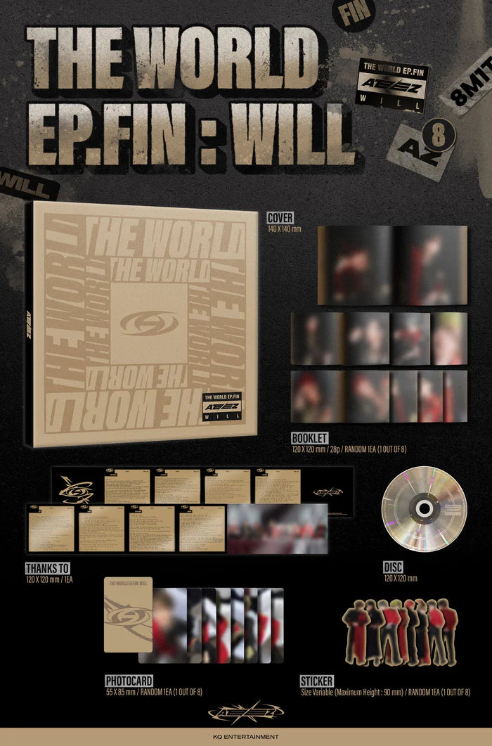 ATEEZ - THE WORLD EP.FIN : WILL (2nd Album) DIGIPACK