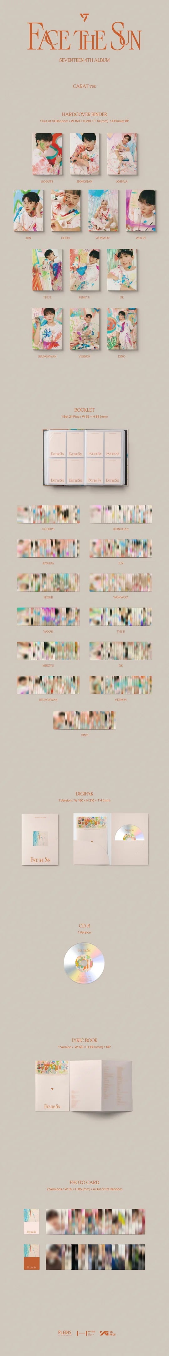 SEVENTEEN - Face the Sun (4th Album) CARAT