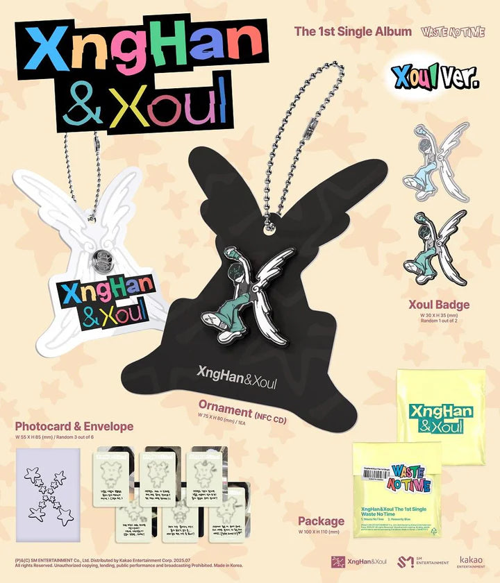 XNGHAN&XOUL - WASTE NO TIME (Single Album) XOUL (SMART) Version